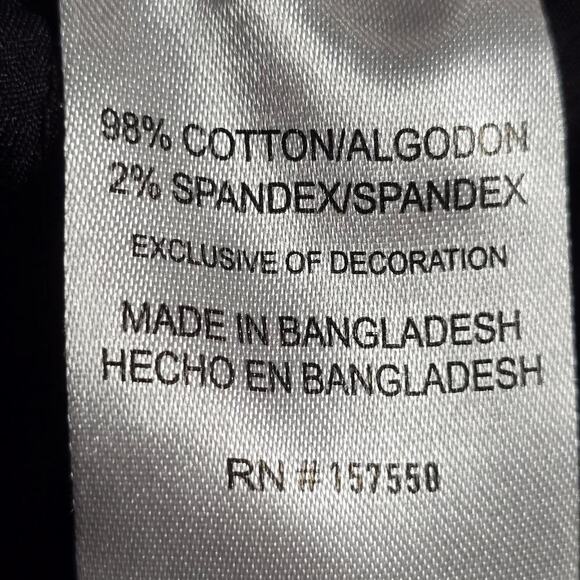 Tahari Black Joggers Adjustable At Ankle 5 Pockets Skater Women's Size Small - Picture 7 of 7